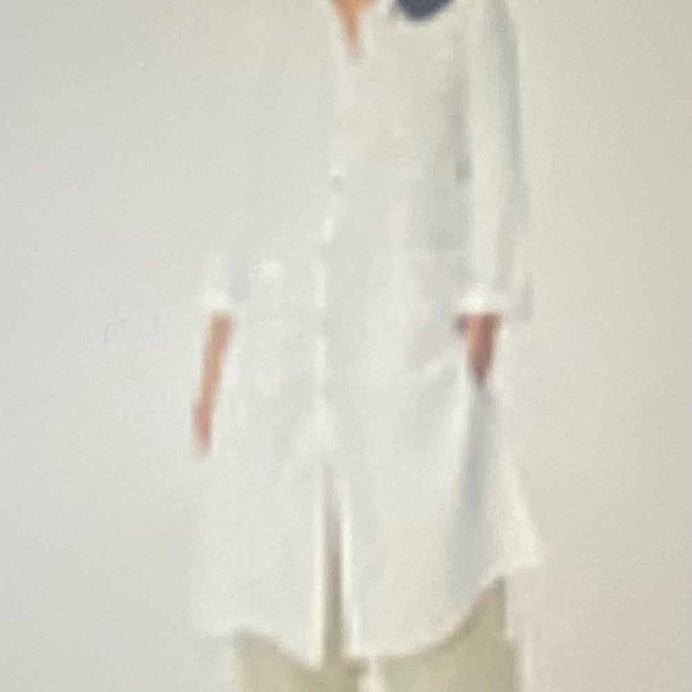 Eileen fisher handkerchief linen long shirt